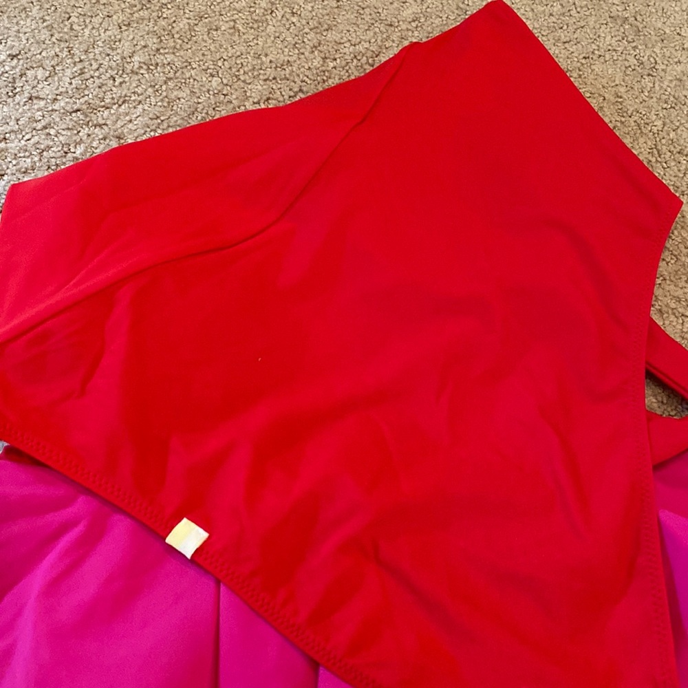 Summersalt Red One-Shoulder Ruffle One Piece - Picture 3 of 3